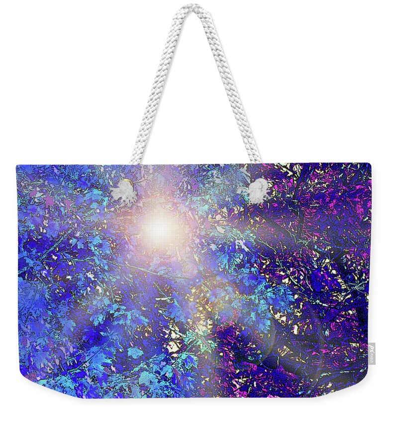 Blue Weekender Tote Bag featuring the photograph Sun and Shade by Ian MacDonald