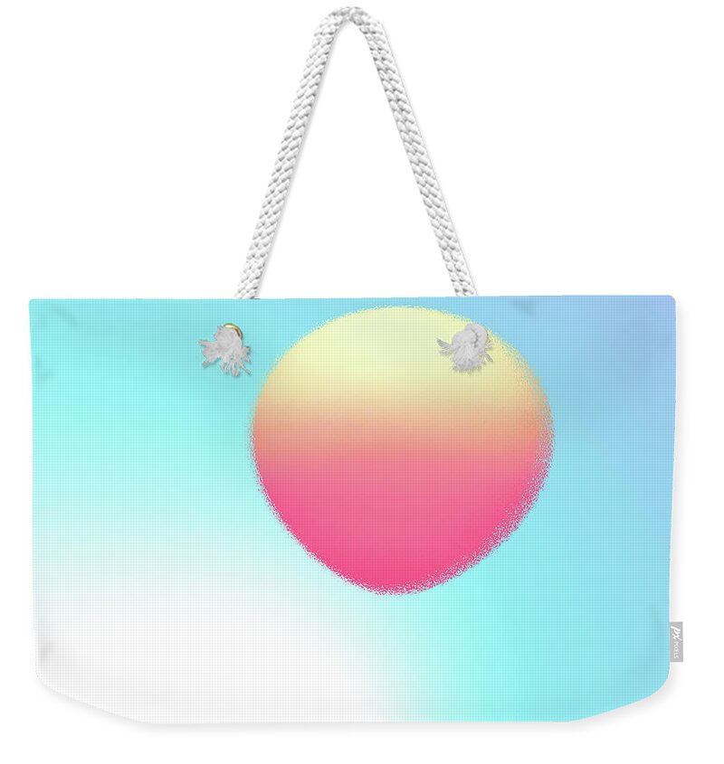 Sun Weekender Tote Bag featuring the digital art Sun Balloon by Kathleen Illes