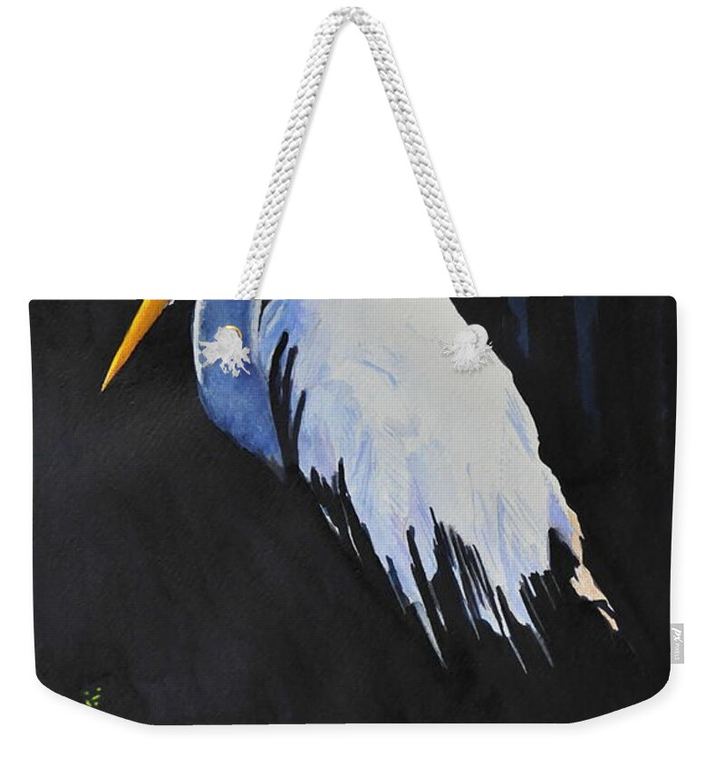 Bird Weekender Tote Bag featuring the painting Sun Catcher by John W Walker