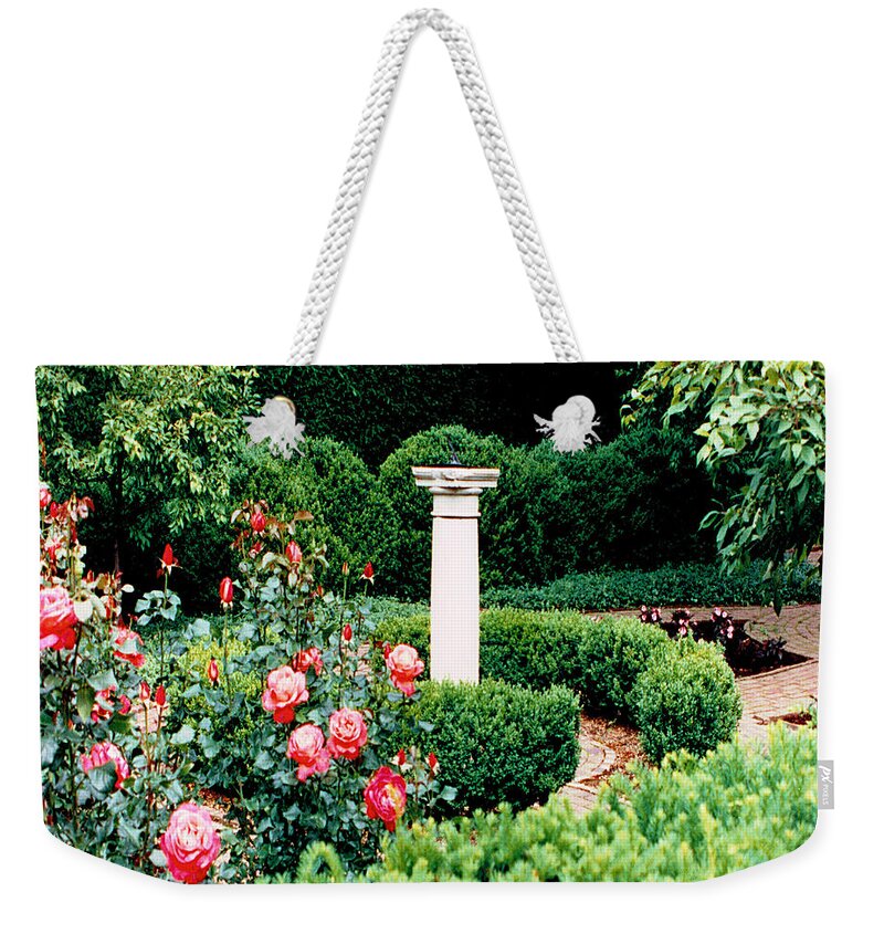 Henry Clay Estate Weekender Tote Bag featuring the photograph Sundial 94 Squared by Mike McBrayer