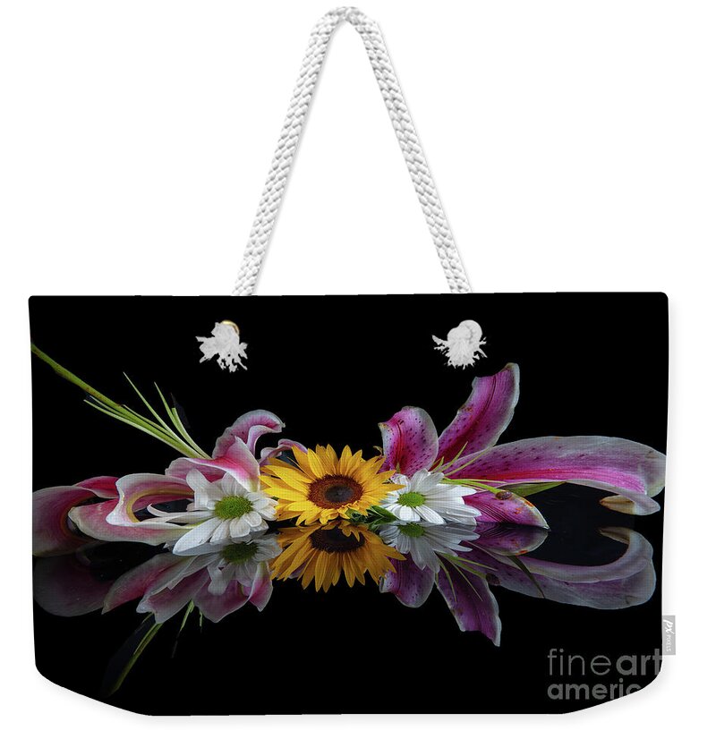 Reflections Weekender Tote Bag featuring the photograph Sunflower by Patti Schulze