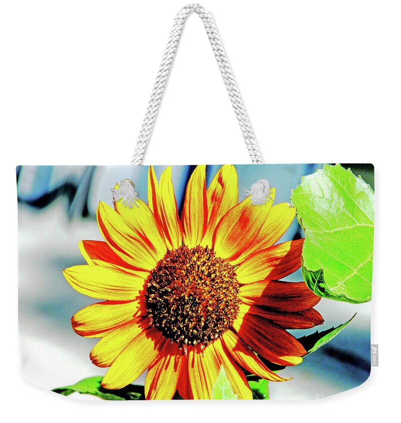 Sunflower Weekender Tote Bag featuring the photograph Sunflowers for Ukrain Day 8 by Lizi Beard-Ward