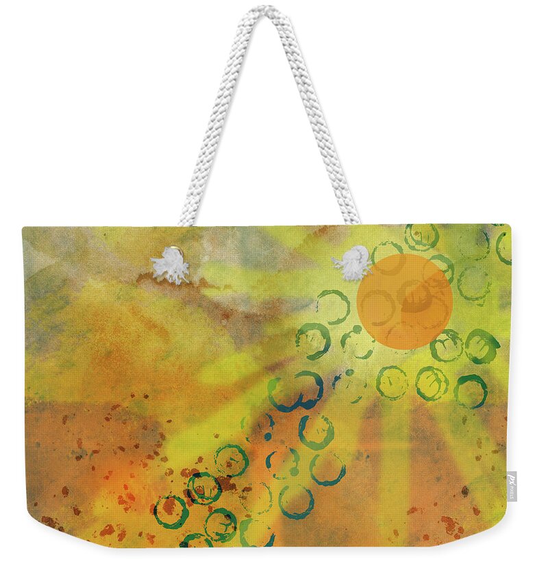 Sunny Morning Weekender Tote Bag featuring the painting Sunny Morning by Nancy Merkle