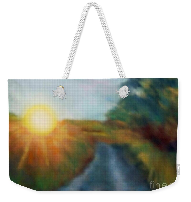  Weekender Tote Bag featuring the pastel Sunny Side by Shirley Moravec