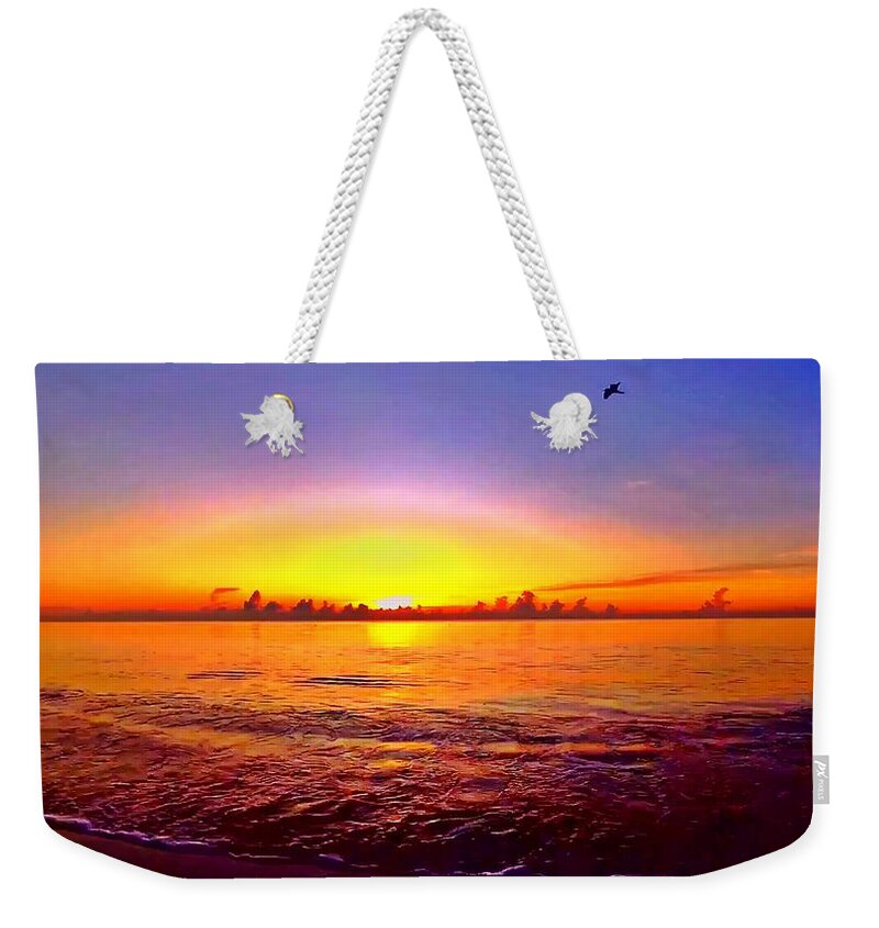 Sunrise Weekender Tote Bag featuring the photograph Sunrise Beach 425 by Rip Read