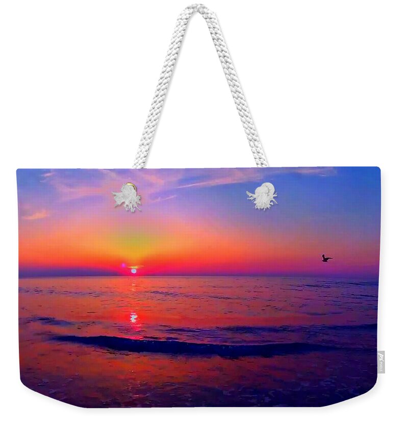 Sunrise Weekender Tote Bag featuring the photograph Sunrise Beach 633 by Rip Read