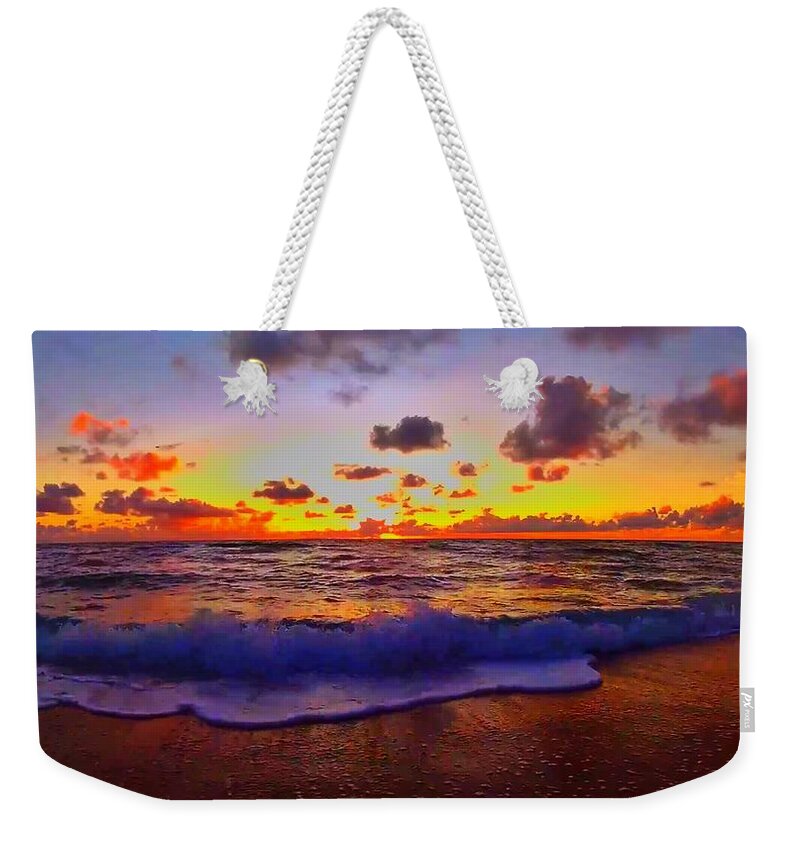 Sunrise Weekender Tote Bag featuring the photograph Sunrise Beach 862 by Rip Read