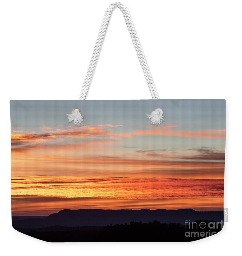Natanson Weekender Tote Bag featuring the photograph Sunrise Halloween 2020 by Steven Natanson