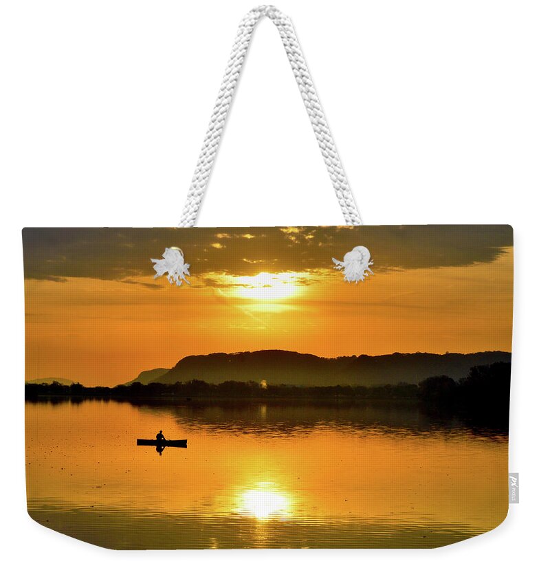 Sunrise Weekender Tote Bag featuring the photograph Sunrise Reflection by Susie Loechler
