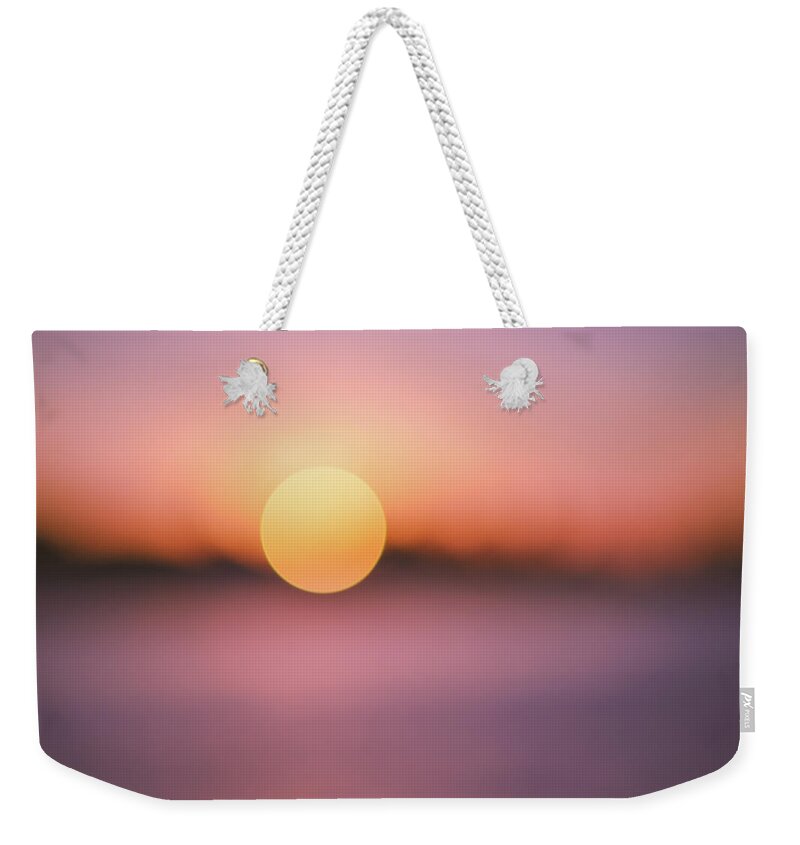 Abstract Weekender Tote Bag featuring the photograph Sunscape by Laura Fasulo