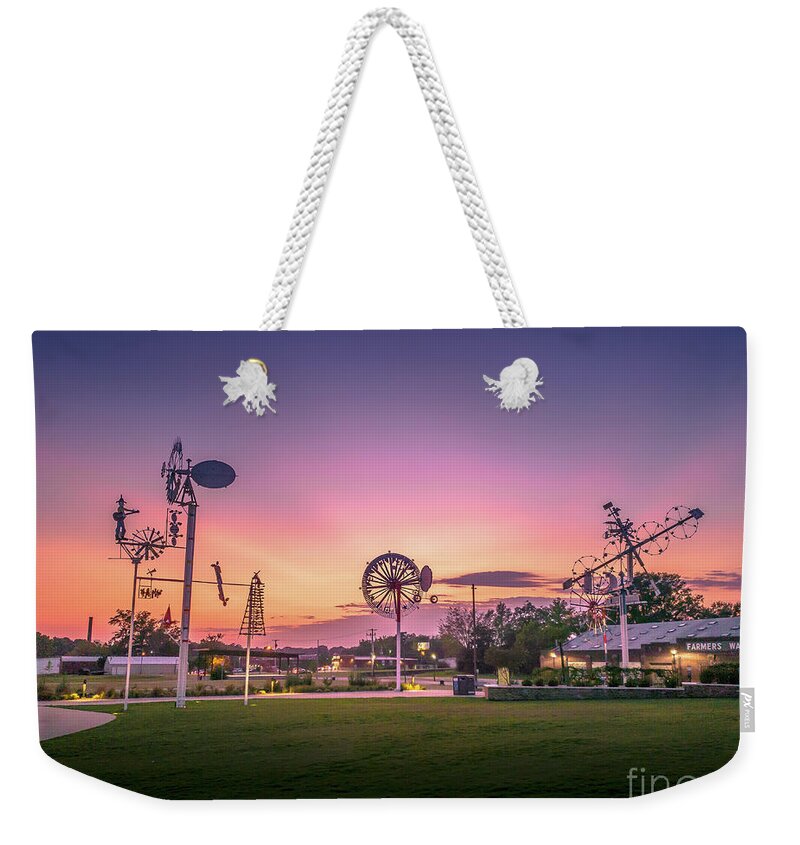 Vollis Weekender Tote Bag featuring the photograph Sunset @ Vollis Simpson Park by Darrell Foster
