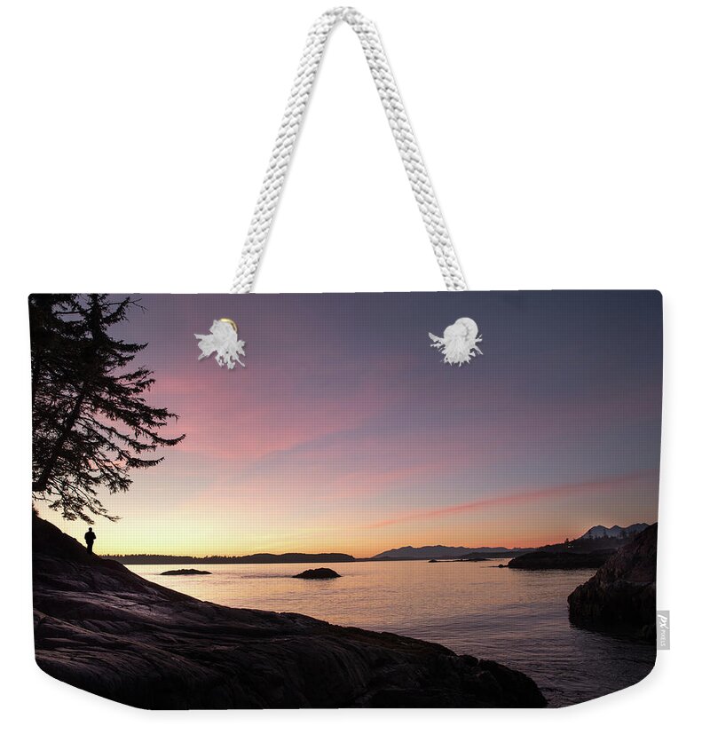 Sunset Weekender Tote Bag featuring the photograph Sunset at Tofino by Naomi Maya