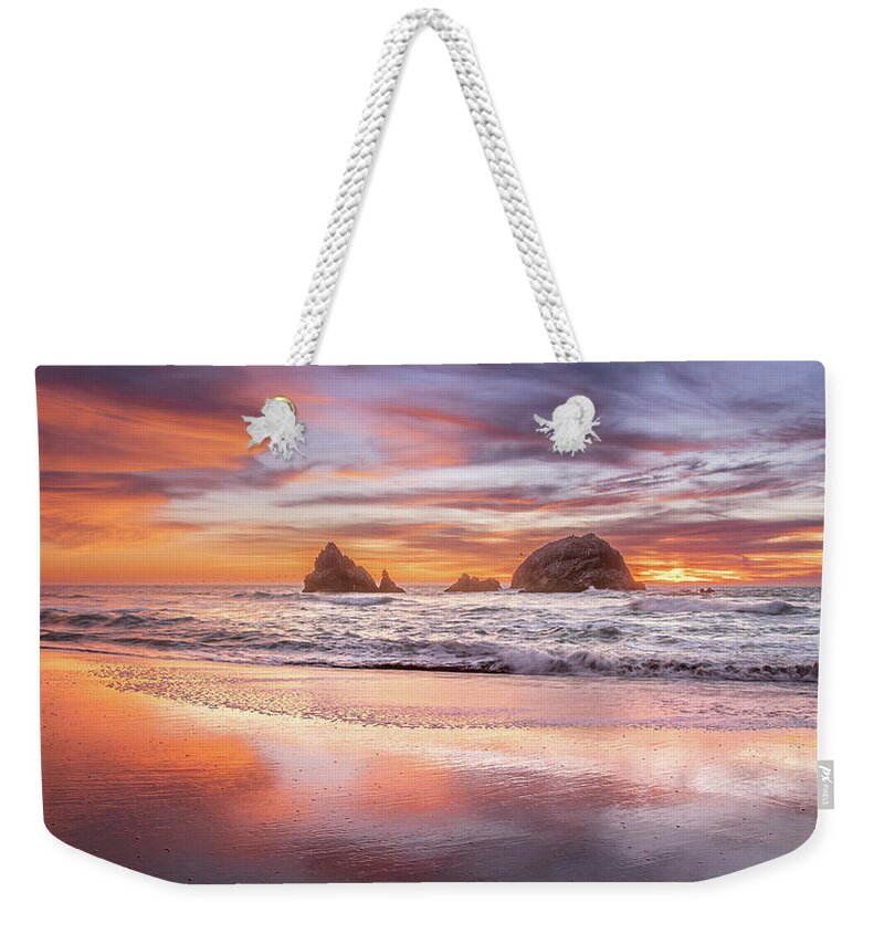 Beautiful Weekender Tote Bag featuring the photograph Sunset Bliss by Gary Geddes
