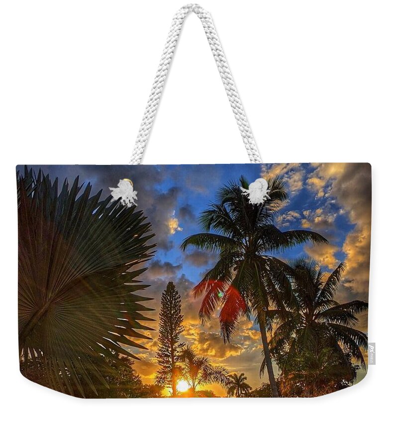 Sunset Weekender Tote Bag featuring the photograph Sunset by Claudia Zahnd-Prezioso