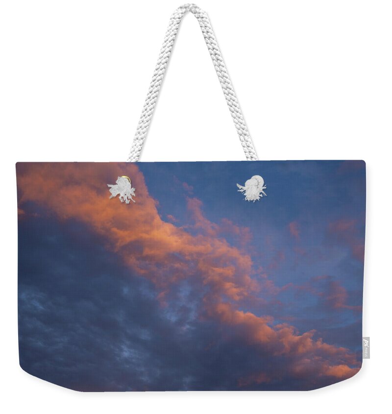 Clouds Weekender Tote Bag featuring the photograph Sunset Clouds by Carolyn Hutchins