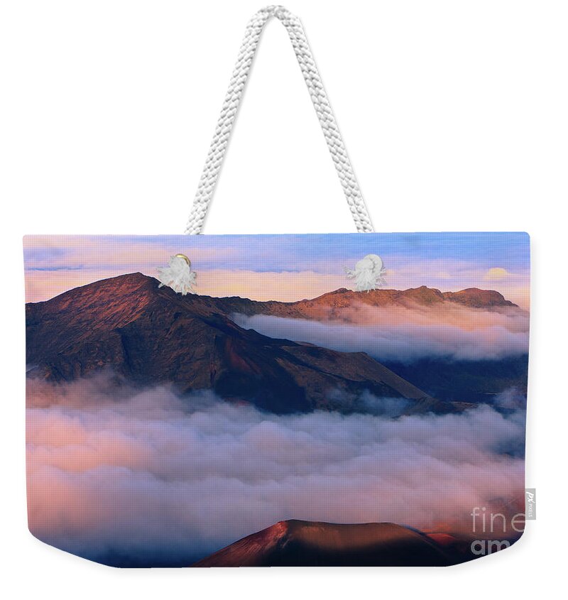Usa Weekender Tote Bag featuring the photograph Sunset Haleakala National Park - Maui by Henk Meijer Photography