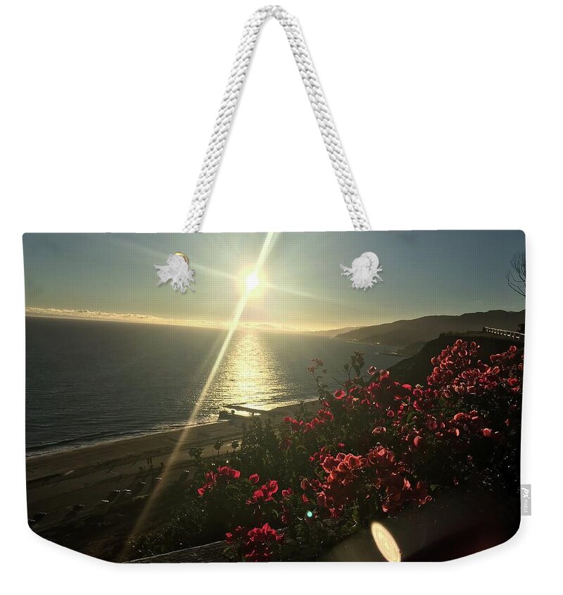 Photography Weekender Tote Bag featuring the photograph Sunset In Malibu by Lisa White
