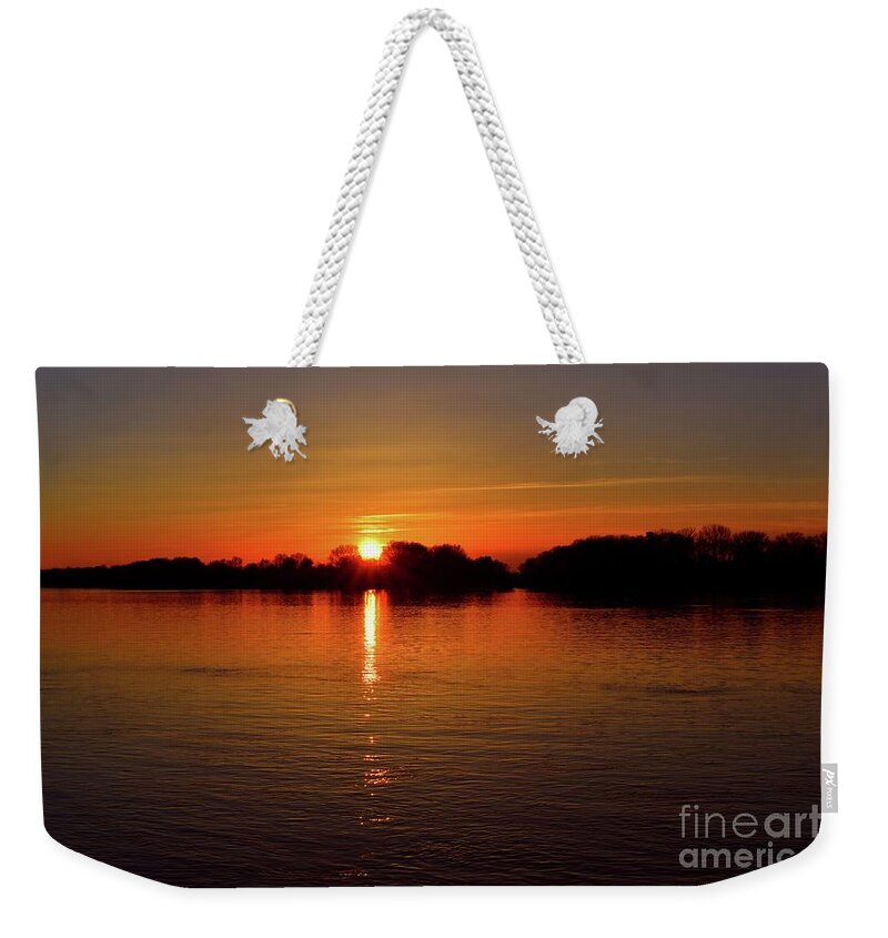 Harmony Weekender Tote Bag featuring the photograph Sunset Love by Leonida Arte