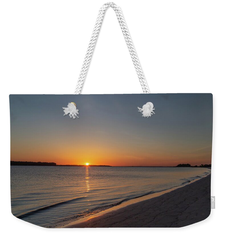 Sunset Weekender Tote Bag featuring the photograph Sunset on the Coast 2 by Cindy Robinson