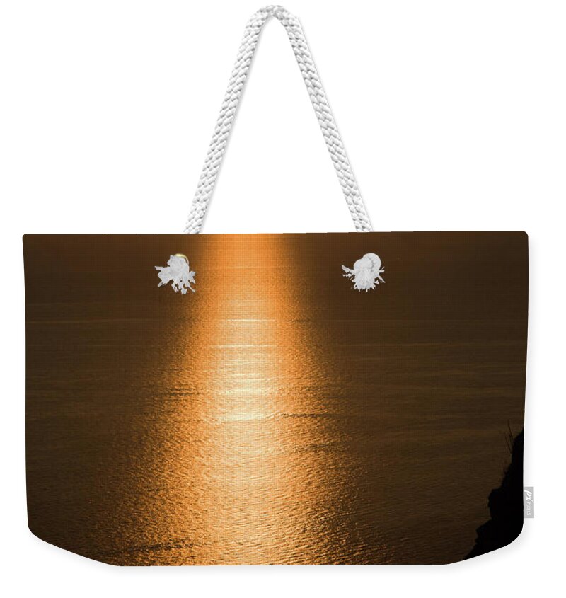 Cres Weekender Tote Bag featuring the photograph Sunset over Cres by Ian Middleton