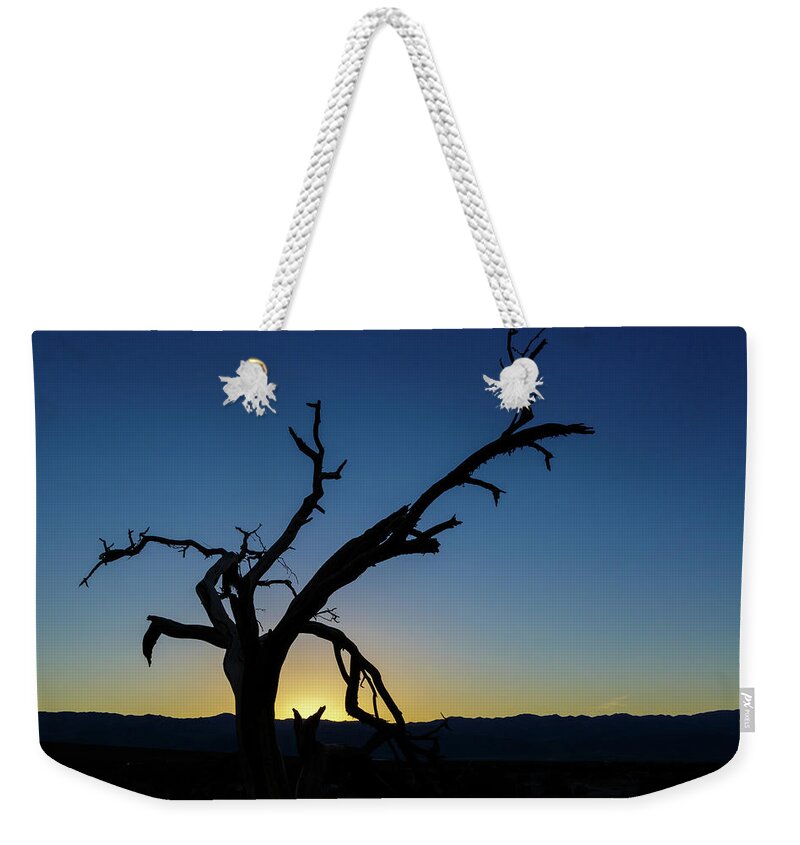 Dead Weekender Tote Bag featuring the photograph Sunset Silhouette by Mike Schaffner