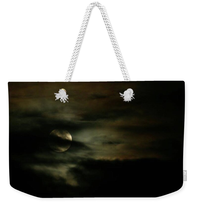  Weekender Tote Bag featuring the photograph Super Moon Eclipse by Brad Nellis