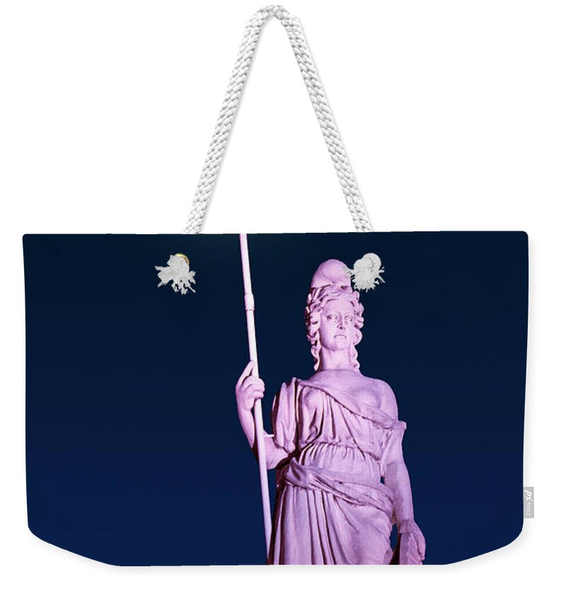 Red Moon Weekender Tote Bag featuring the photograph Super Red Moon 01 by Bernardo Galmarini