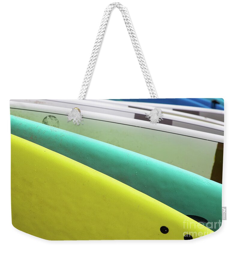 Landscape Weekender Tote Bag featuring the photograph Surf Style by Rebecca Caroline Photography