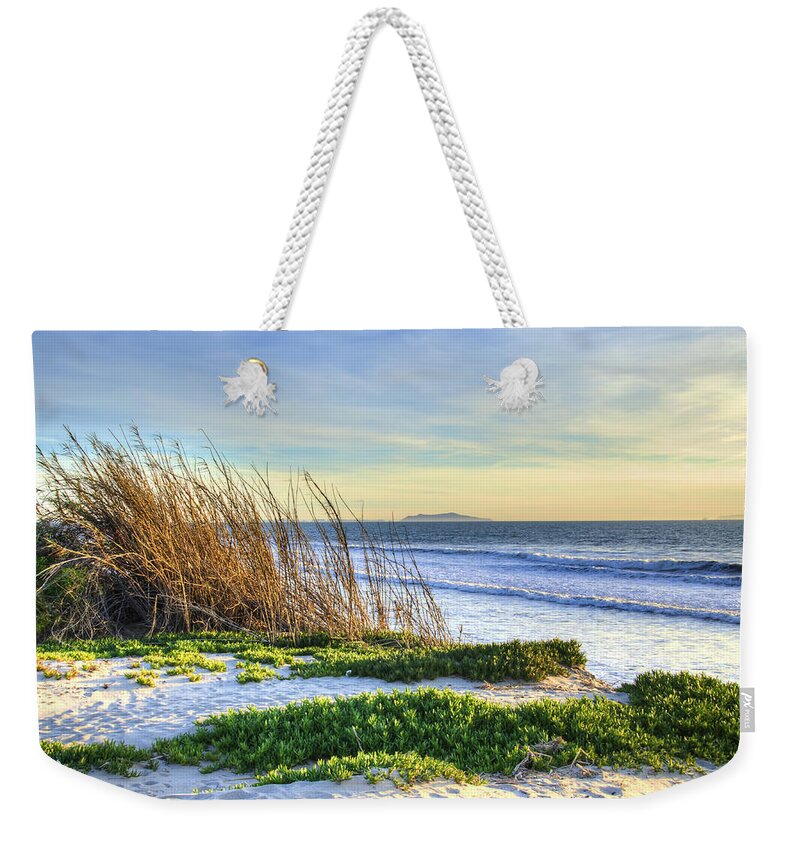 Ventura Harbor Weekender Tote Bag featuring the photograph Surfers Knoll, Ventura Harbor by Wendell Ward