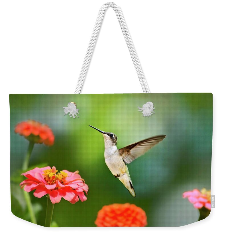 Hummingbird Weekender Tote Bag featuring the photograph Sweet Promise Hummingbird by Christina Rollo