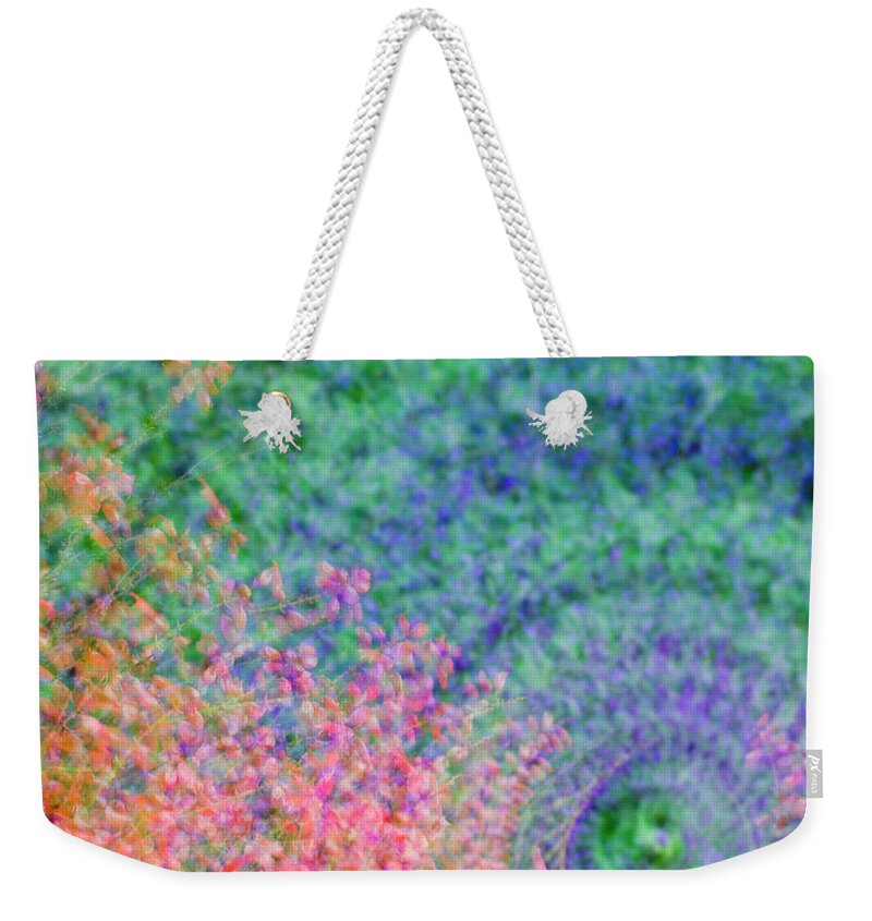 Flowers Weekender Tote Bag featuring the photograph Swirl of Flowers by Melissa Southern