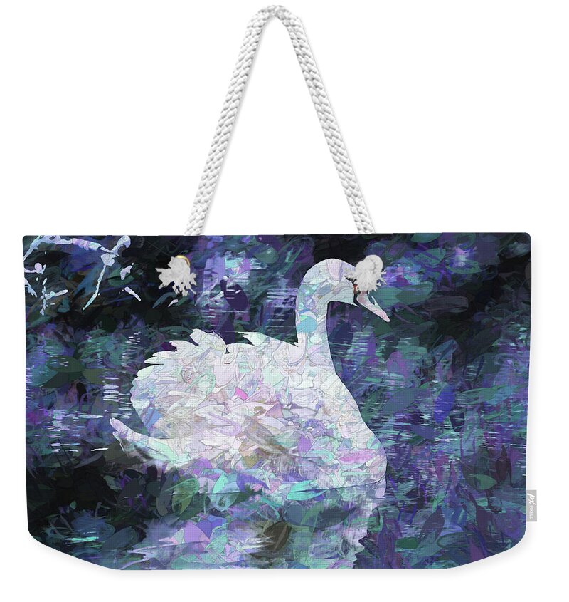 Swan Weekender Tote Bag featuring the photograph Symphonic Swan by Dennis Baswell