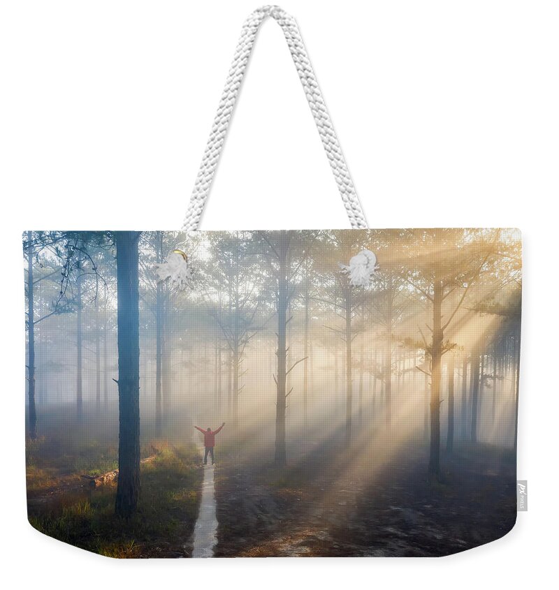 Awesome Weekender Tote Bag featuring the photograph Symphony Of Lights by Khanh Bui Phu