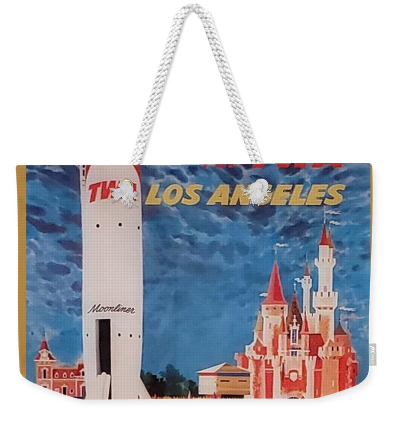 Ads Weekender Tote Bag featuring the photograph T W A Disneyland by Rob Hans