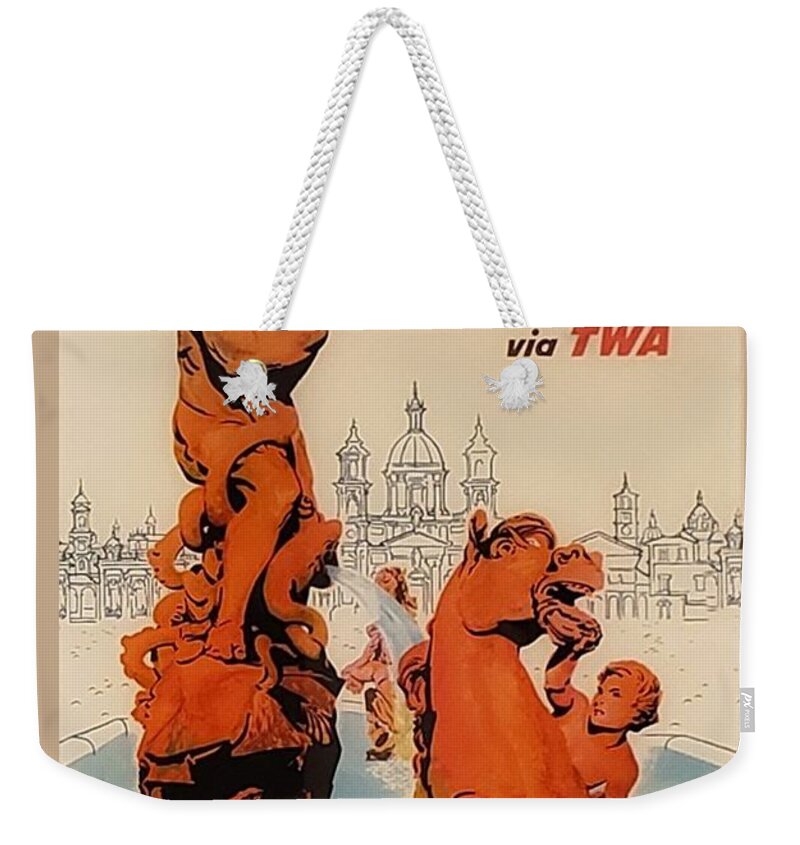 Rome Weekender Tote Bag featuring the photograph T W A Rome by Rob Hans