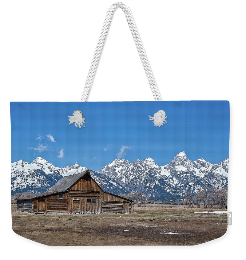 Landscape Weekender Tote Bag featuring the photograph T.A. Moulton Barn by Jermaine Beckley