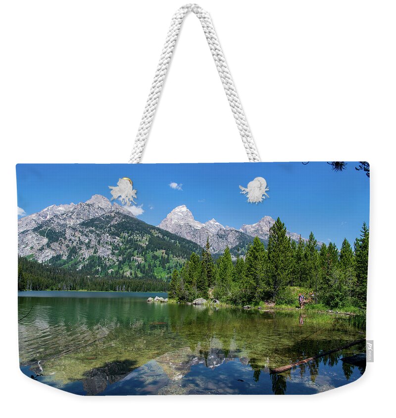 Nature Weekender Tote Bag featuring the photograph Taggart Lake Reflections by Rose Guinther