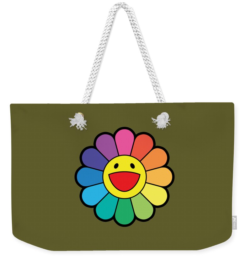 Takashi Murakami Flower Rainbow Weekender Tote Bag by Bakijan Wacana - Fine  Art America