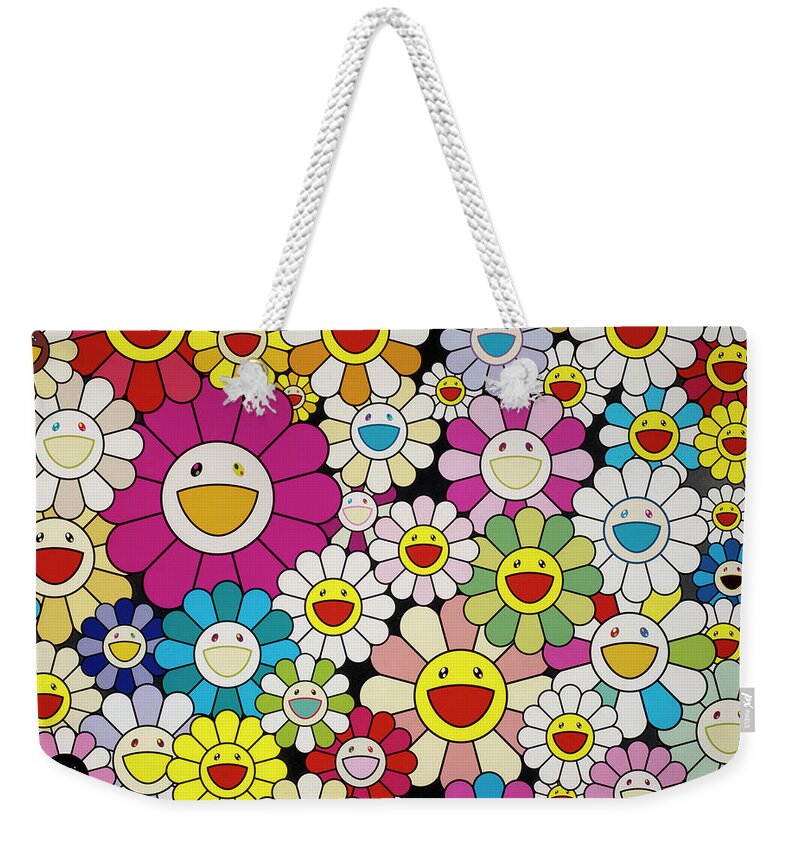 Custom Takashi Murakami Flower Rainbow Tote Bags By Kakashop