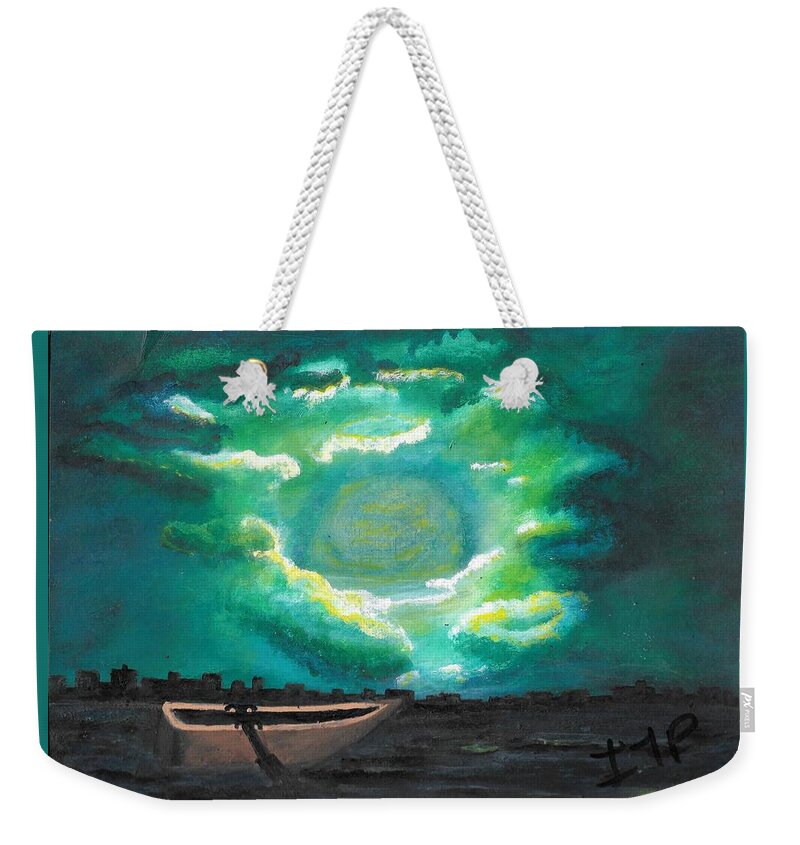 Esoteric Weekender Tote Bag featuring the painting Taken by Esoteric Gardens KN