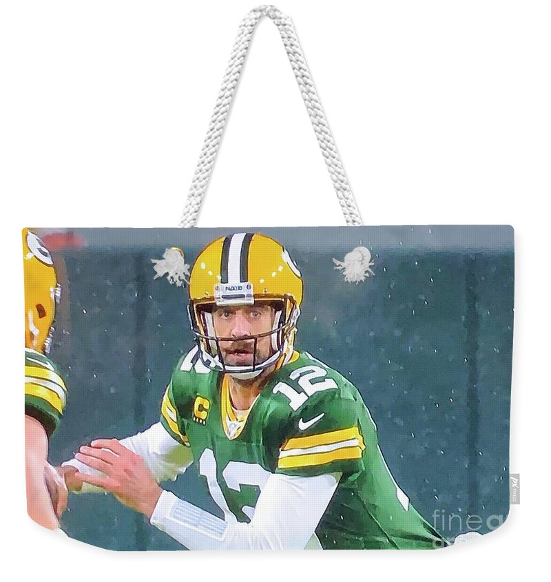 Quarterback Weekender Tote Bag featuring the photograph Target Acquisition by Billy Knight
