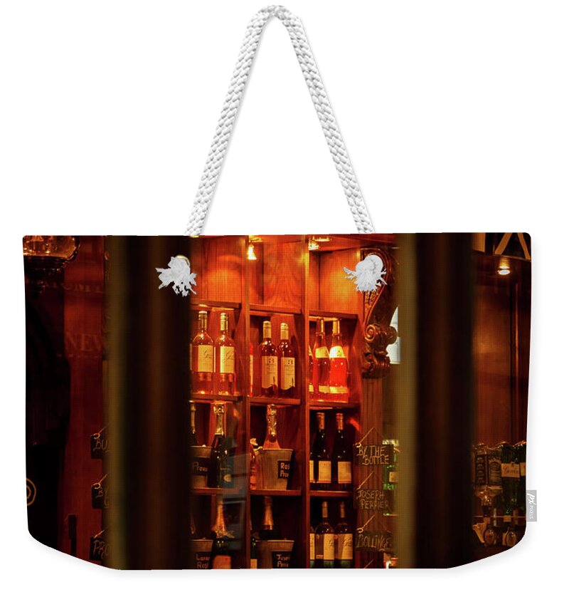 Alcohol Weekender Tote Bag featuring the photograph Temptation through the glass by Rick Deacon