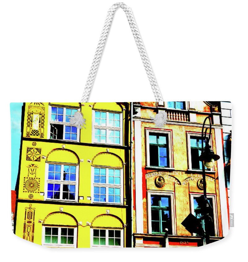 Tenement Weekender Tote Bag featuring the photograph Tenements In Gdansk, Poland by John Siest