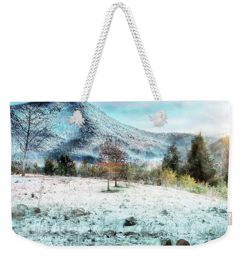 Horses Weekender Tote Bag featuring the photograph Tennesee Meeting by Rick Lipscomb