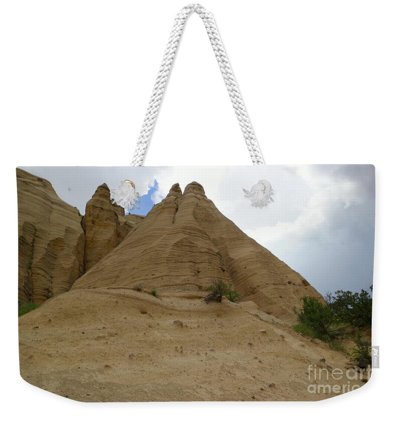 Landscape Weekender Tote Bag featuring the photograph Tent Rocks New Mexico by Jeff Swan