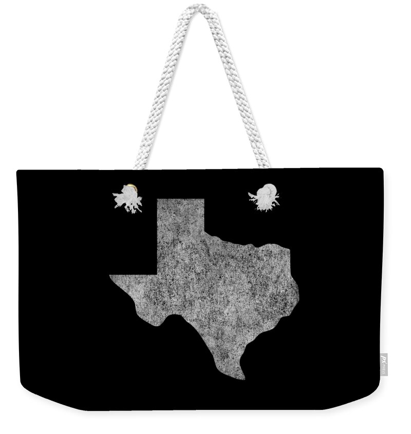 Funny Weekender Tote Bag featuring the digital art Texas Home Retro by Flippin Sweet Gear