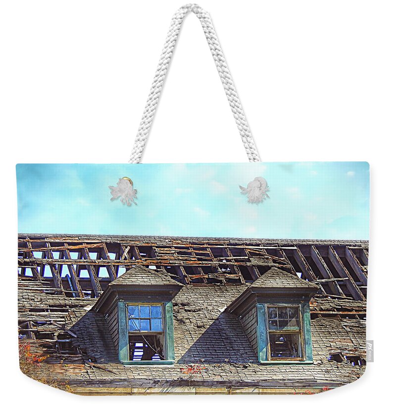 Textures Of Decay Weekender Tote Bag featuring the photograph Textures of Decay by Dark Whimsy