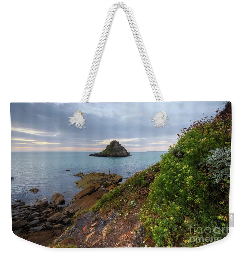 Torquay Weekender Tote Bag featuring the photograph Thatcher Rock 2.0 by Yhun Suarez