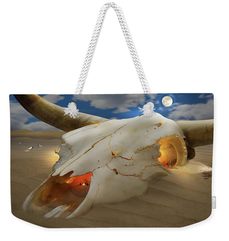 Surrealism Weekender Tote Bag featuring the photograph The Adventurers S E by Mike McGlothlen