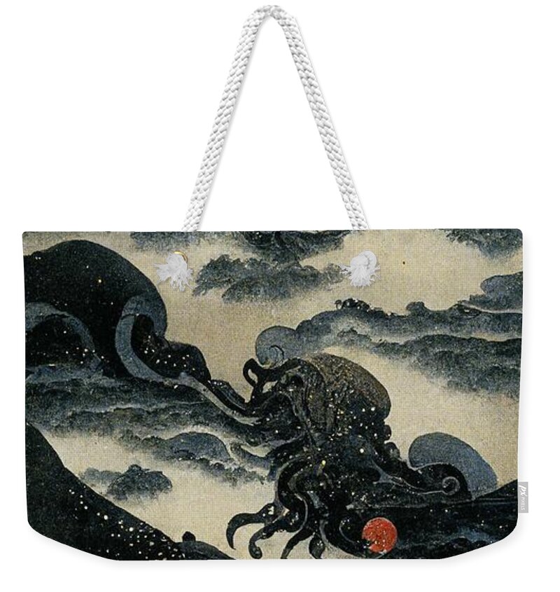 Ship Weekender Tote Bag featuring the digital art The Age of Discovery by Nickleen Mosher
